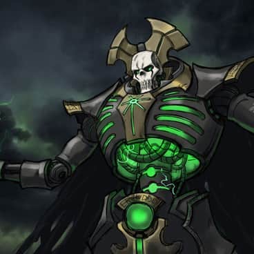 Necron Overlord by Tan Eric (thevampiredio)