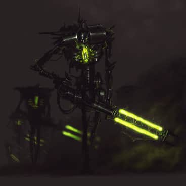Necron Warrior by Rafał Badan (Obrotowy)