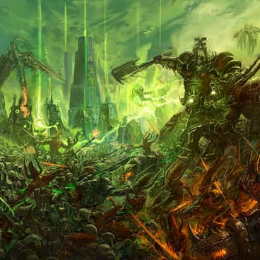 Necron vs Daemons by Fares Maese (faroldjo | faresmaese)