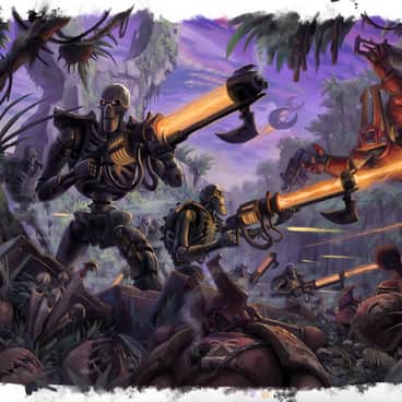 Necrons vs Chaos Space Marines by Jeff Porter (discogangsta)