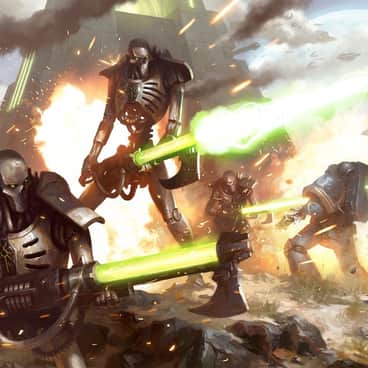 Necrons vs Ultramarines by Mike Lim (Daarken)