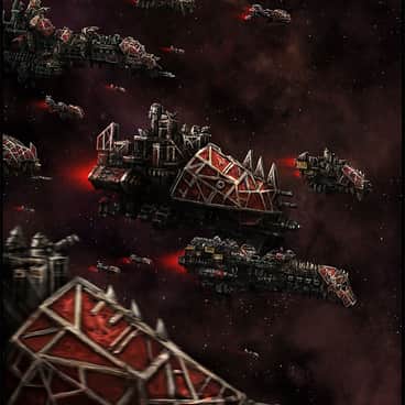 Ork Fleet by Mark Molnar (momarkmagic | mark_molnar_instagram)