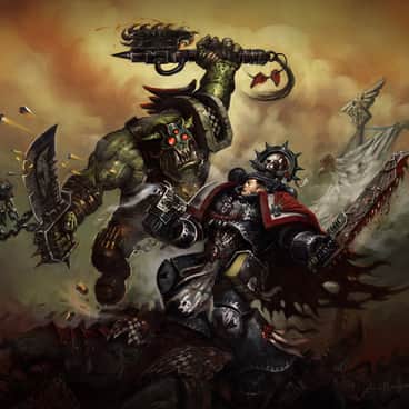 Ork vs Humeee by John Mueller (johnmuellerart | john_mueller)