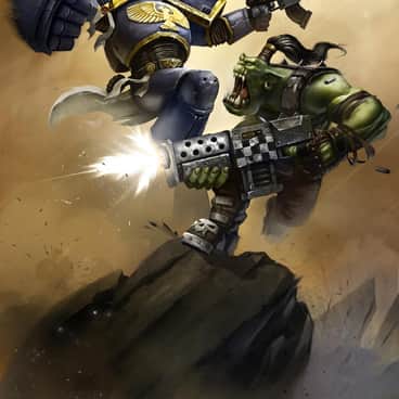 Ork vs Ultramarine by Nikita Orlov (bloodynik_art)