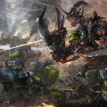 Raging Ork Horde by Henry Peters (htkpeh | henrypetersart)