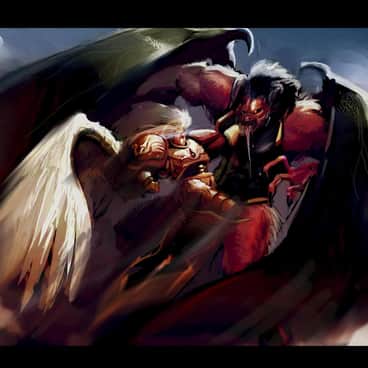 Sanguinius vs Bloodthirster by morganagod | Sanguinius vs Bloodthirster by morganagod