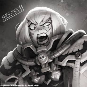 Sister of Battle by Johannes Helgeson (Helgesonart)