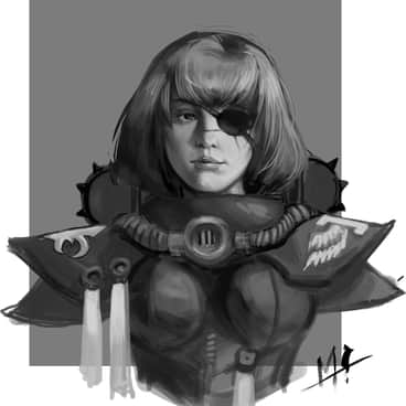 Sister of Battle by Yi Meng Zhang (Z-Roger | Rmulderz)