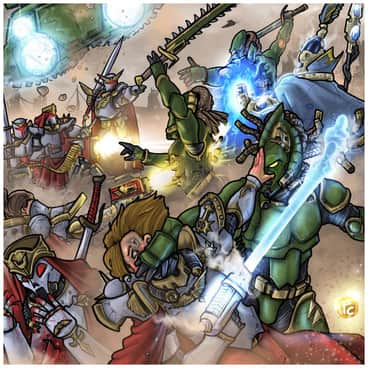 Sisters of Battle VS Eldar by Fabrizio Carminati (LordCarmi | lord_carmi)