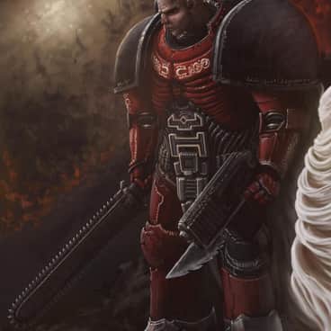 Space Marine by Dmitrii Ustinov (nightdrawinger)