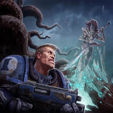 Space Marine vs Eldar by Víctor Manuel Leza Moreno (Víctor Leza)