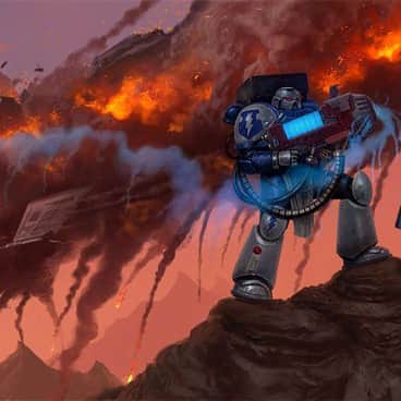 Space Marines by Tony Warne (jedi-art-trick)