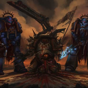 Space Marines vs Chaos Marine by Dmitry Chertkov (HasturDi | Дмитрий | hastur_di)