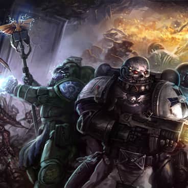 Space Marines vs. Tyranids by Ruo Yu Chen (RuoYuArt | lnsan1ty)