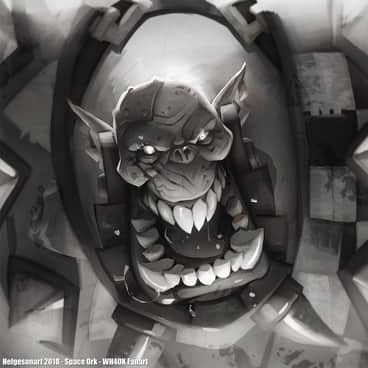 Space Ork by Johannes Helgeson (Helgesonart)