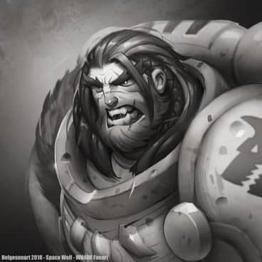 Space Wolf by Johannes Helgeson (Helgesonart)