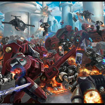 T’au vs Raven Guard by David Sondered (colrouphobia)
