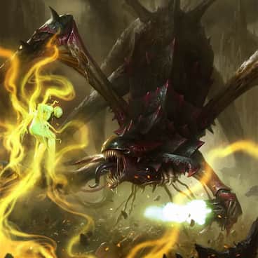 Tyranid vs. C’Tan by Mike Lim (Daarken)