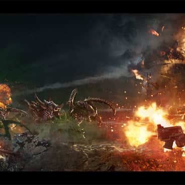 Tyranids vs Flesh Tearers by Leonid Kozienko (agnidevi)