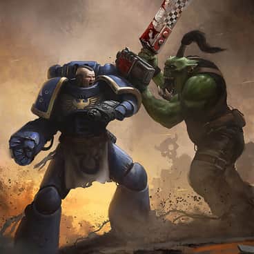 Ultramarine Vs Ork by Thomas Wievegg (thomaswievegg)