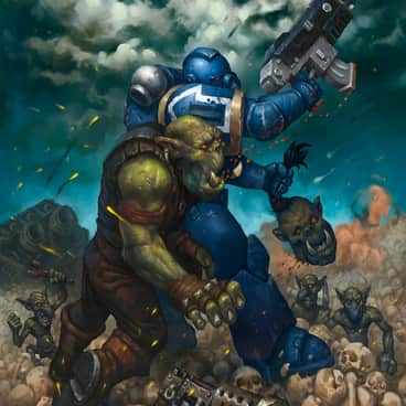Ultramarine vs Ork by Nick Chamagua (kalian999999)