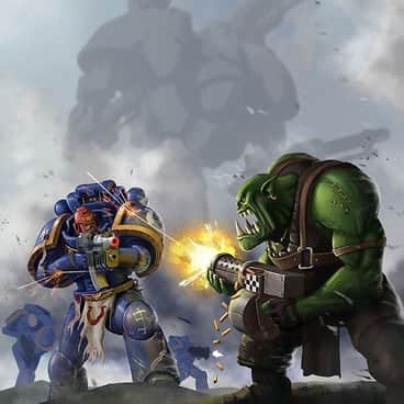 Ultramarine vs Ork by Roger Siuraneta (Lo Siu)