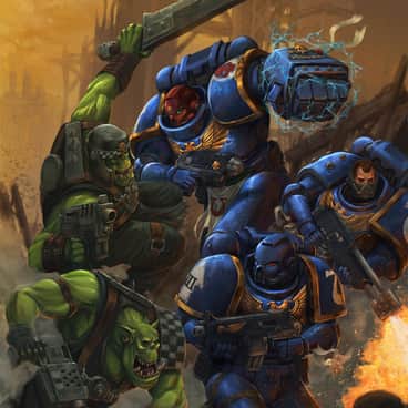 Ultramarines vs Orks by Travis Nash (billingslyn |travisnash)