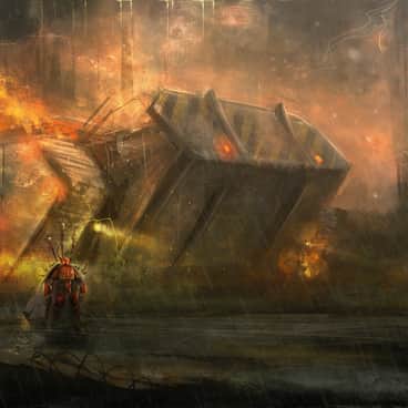 Gorgon With Chaos Space Marine by Waking Of Sky Tree (WakingOfSkyTree)