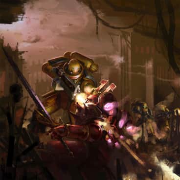 Imperial Fists vs World Eaters by Oscar Obando (o8o8das)