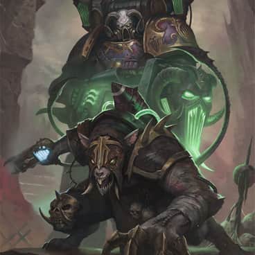 Khornate Skaven Raptor and Kakophoni by L J Koh (koh_lj)