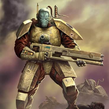 T’au Warrior by Karl Richardson (tankskullx66 | karlrichardsonart)