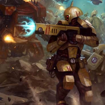 T’au vs Orks by Mike Lim (Daarken)