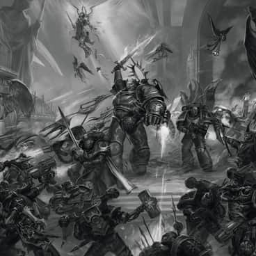 Ultramarines vs Black Legion by Ruslan Korovkin (korovkinruslan)