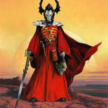 Eldar Warlock by Les Edwards