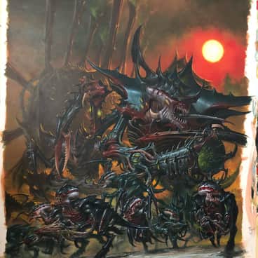 Hive Fleet Behemoth by Adrian Smith (adriansmithartist)