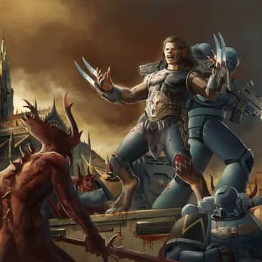 Wulfen and Space Wolves by Ivan Klimenko (IvanKlimenkoart)