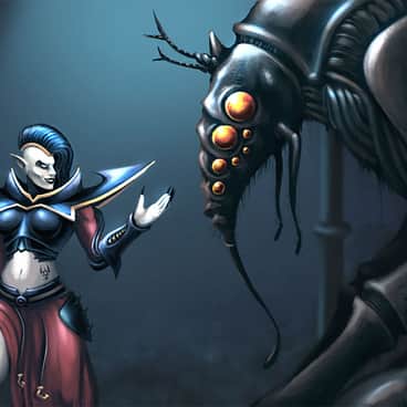 Q’orl Queen and Drukhari by Eliphusz (Eliphas)