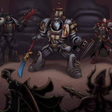 Grey Knight and Sister by Javier Quintana (Masterjavi | ultrakints | ultrakints_art | Ultrakints93)