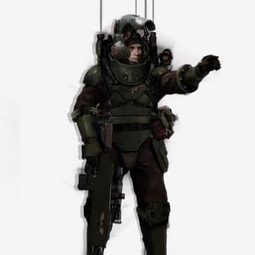 Imperial Guard Voidsman by Daniel Irwin (dp.irwin.art)