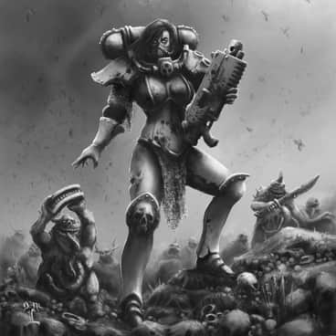 Nurgle Blessed Sister of Battle by Olli-Markus Latvala (oskulatvala)
