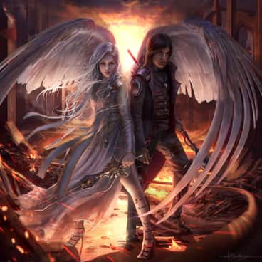 Darius and Zayel by Ben Savory (Dropdeadcoheed)