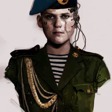 Imperial Guard Officer by Daniel Irwin (dp.irwin.art)
