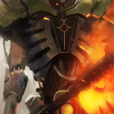 Necron Overlord Zarathusa by Evan Shipard (Ev Shipard | evshipardart | _ev)