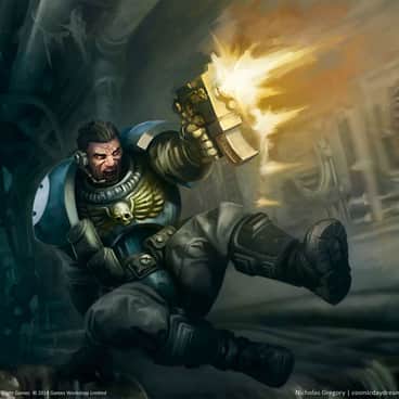 Space Marine Scout by Nicholas Gregory (cosmicdaydreamstudio)