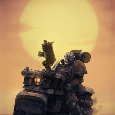 Warhammer + Mandalorian by Victor G. Art (VictorGC-Dibujando | Xakkal85 | victor_g_art)