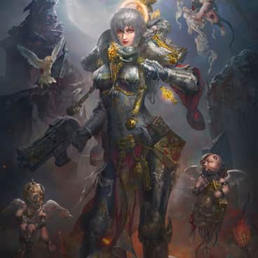 Adepta Sororitas by Golden Peach Chen (Chenart12 | Chen Chen | cc_golden_peach)