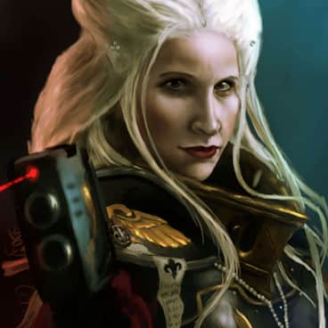 Battle Sister Shrye by Alex McClelland (itcrossedthevoid)