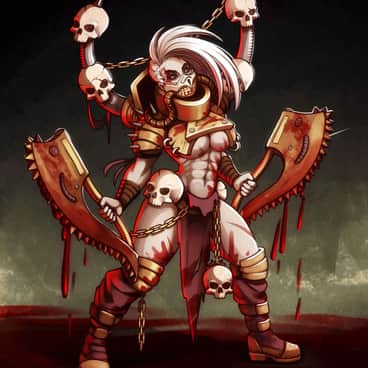 Female Corpse Grinder by Tamara Husarieva (zliva_art | zliva)