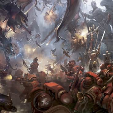 Blood Angels Vs Tyranids by Pedro Nunez (pedronunez_art)