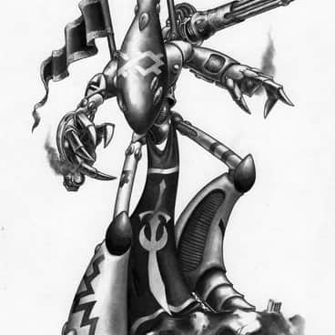 Eldar Dreadnought by Mark Gibbons (MG Artworks | mg_artworks)